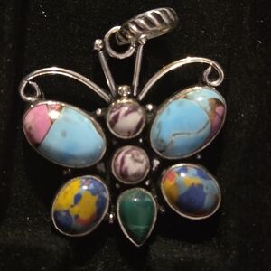 Colorful Butterfly Pendant
